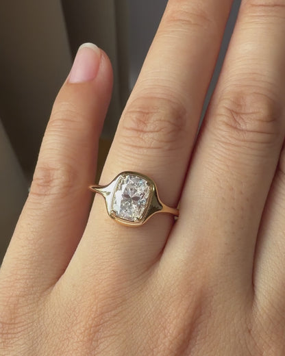 Embrace Elongated Cushion Ring